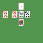 Пасьянс «Перекрёсток». Убирайте с поля пары одинакового достоинства. Подходящую открытую карту можно переместить двойным щелчком или перетаскиванием.